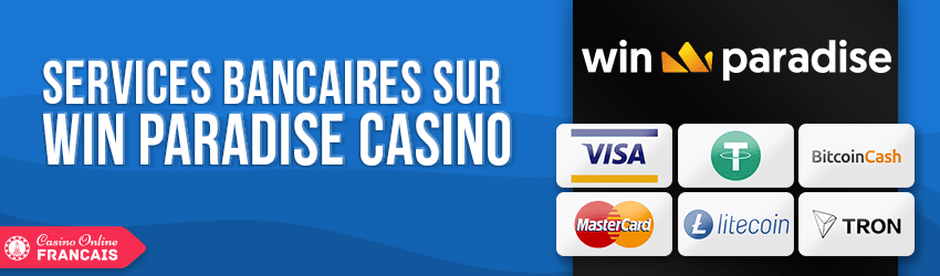 banking options win paradise casino